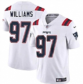 Men & Women & Youth New England Patriots #97 Milton Williams White 2025 Vapor Limited Stitched Jersey,baseball caps,new era cap wholesale,wholesale hats